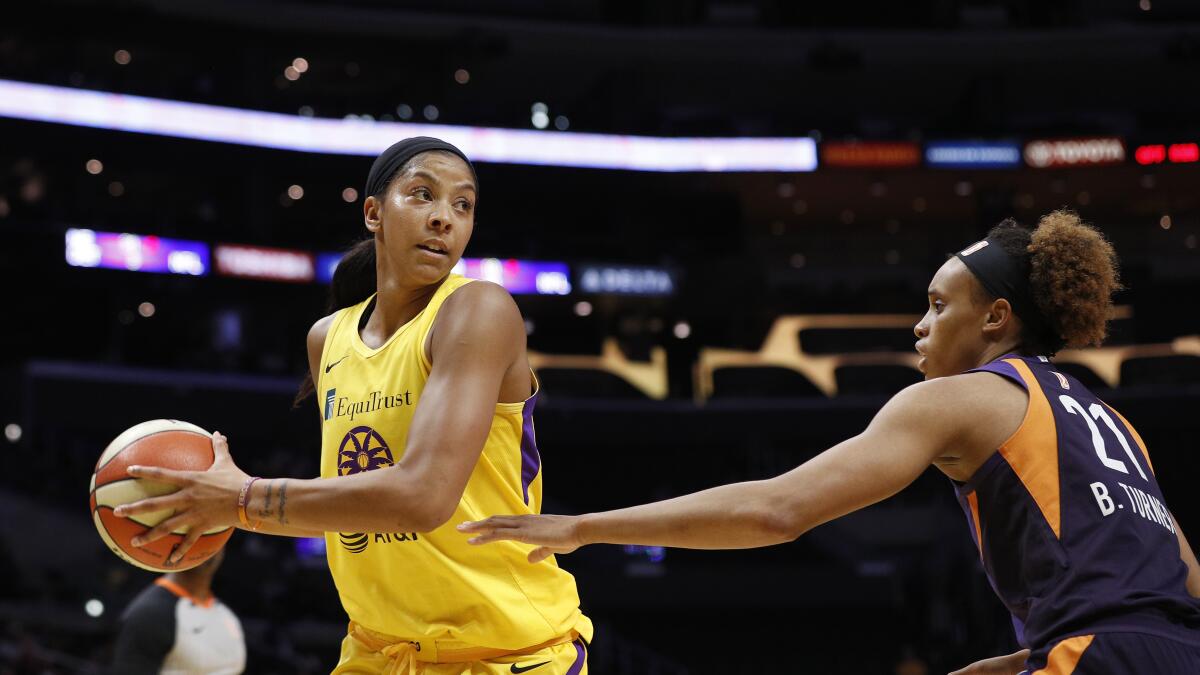 WNBA -- Los Angeles Sparks' Candace Parker finally joins in All-Star fun -  ESPN