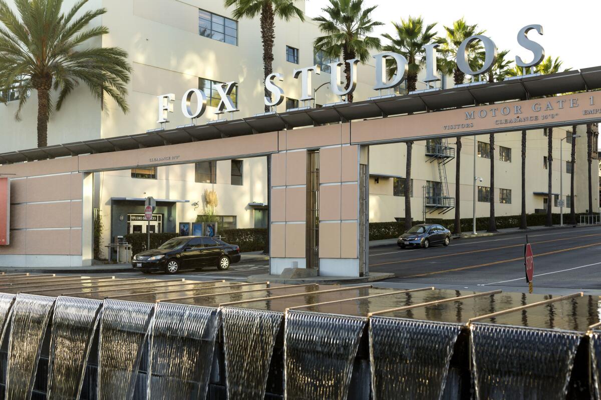 The main entrance to the 20th Century Fox Film lot.