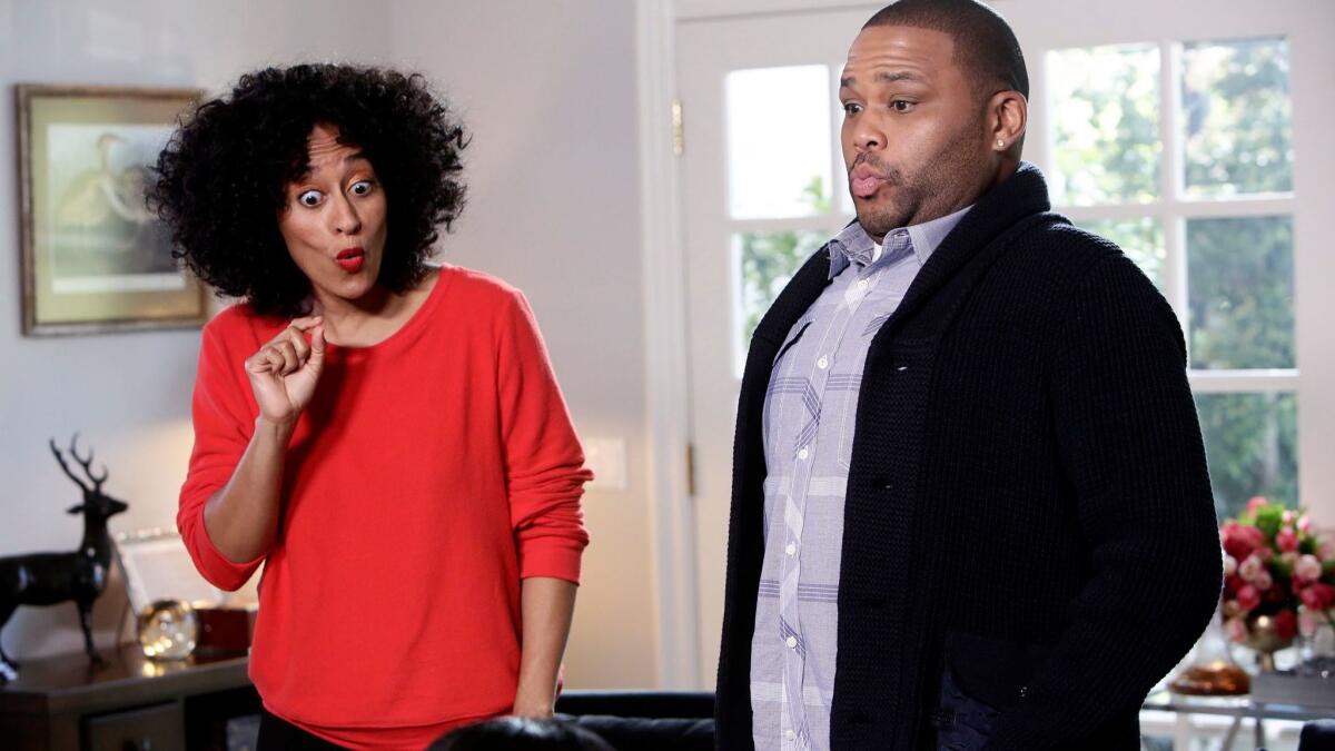 Tracee Ellis Ross and Anthony Anderson of ABC's "black-ish."