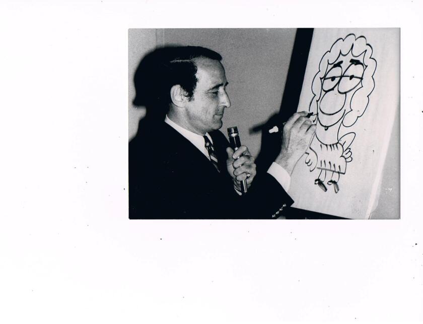 Cartoonist Mell Lazarus created the comic strip "Momma" in 1970. He also was the creator of "Miss Peach," which he started drawing in 1957.