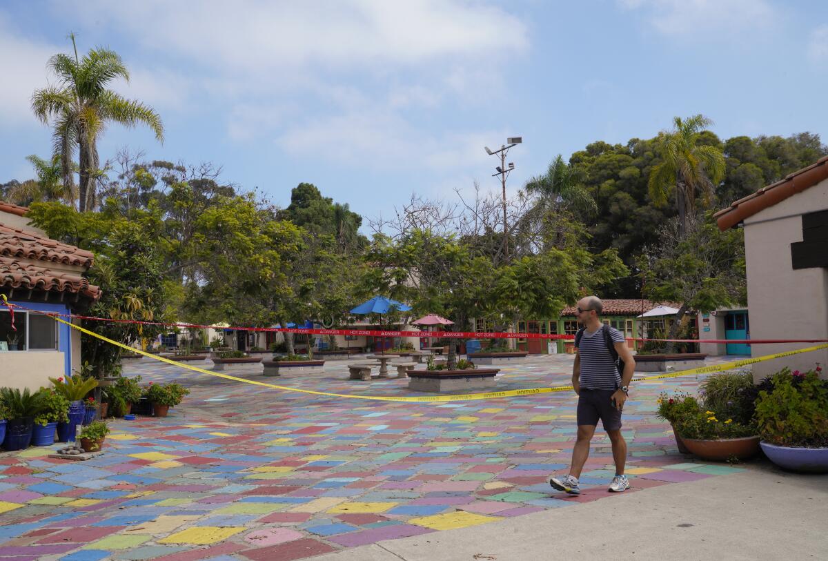 The Spanish Village Art Center, near the San Diego Zoo in Balboa Park, was also closed.