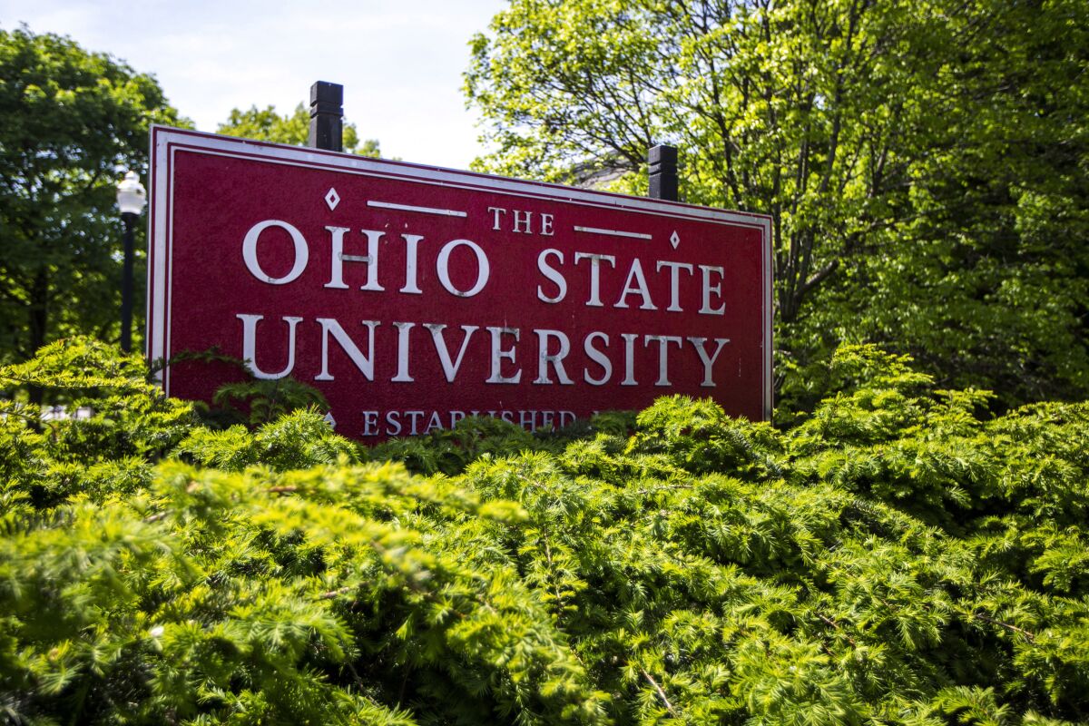 Ohio State sign.