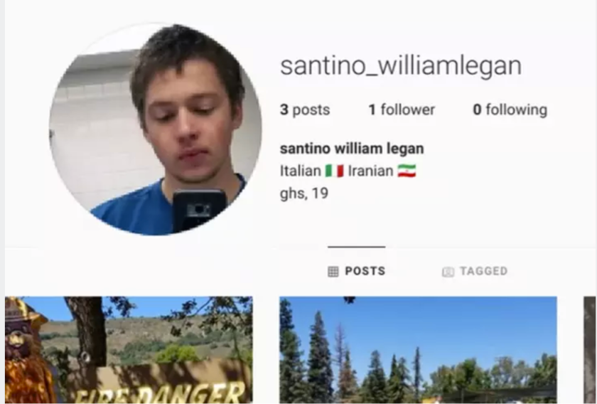 La cuenta de Instagram del atacante ya fue borrada; señalaba que tenía sangre italiana e iraní.