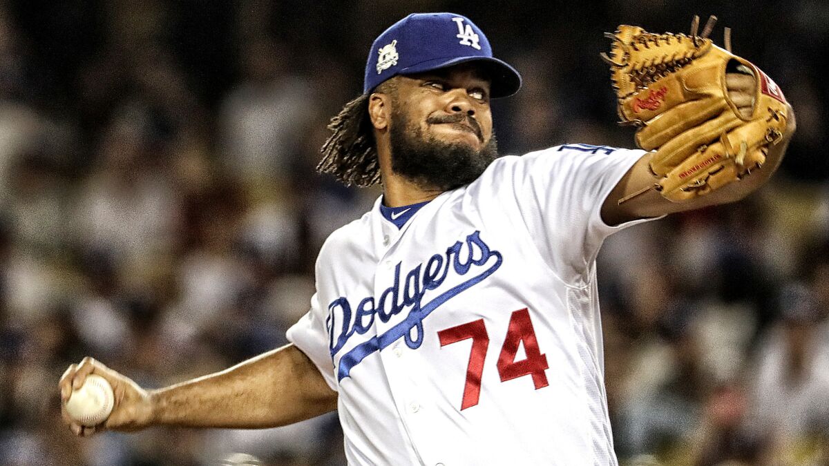 Dodgers closer Kenley Jansen delivered a four-out save to preserve a 5-2 win over the Chicago Cubs in Game 1 of the NLCS.