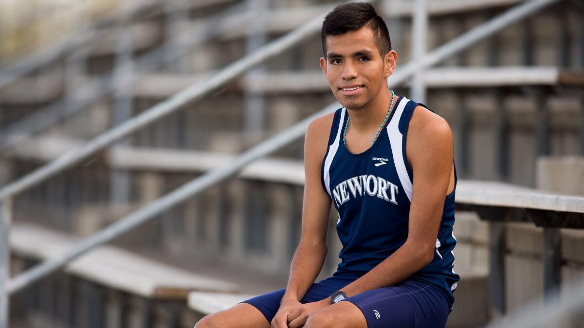 Newport Harbor High's Alexis Garcia is the Daily Pilot High School Male Athlete of the Week. Garcia earned all-state honors by placing fifth in the Division II race of the CIF State cross-country championships.