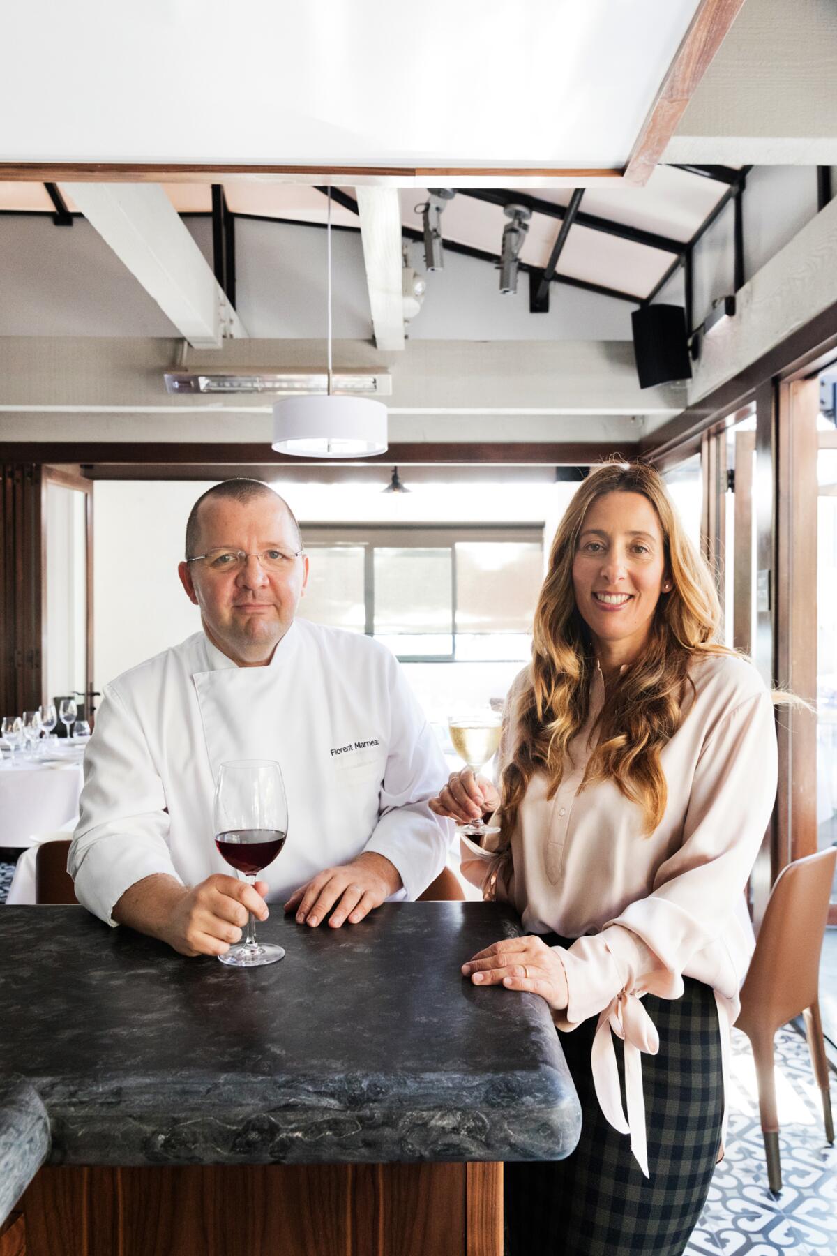 Amelia and Florent Marneau, owners of Marche Moderne on Newport Coast