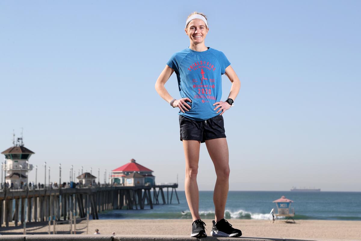Huntington Beach resident Tiffany Costello will be running in the Surf City Half Marathon on Sunday. 