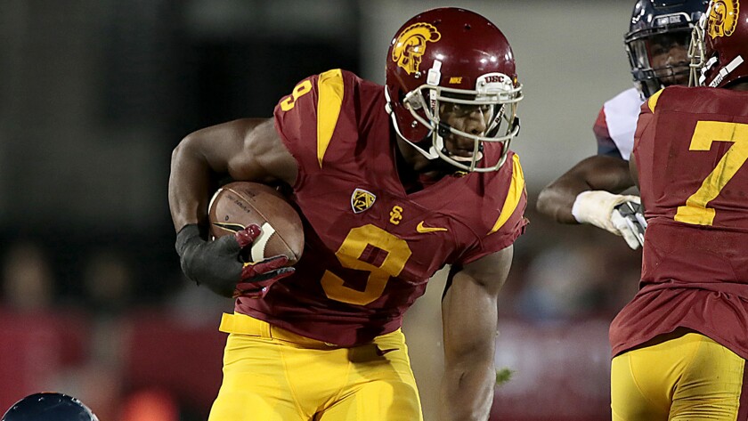 USC receiver JuJu Smith-Schuster will play with a soft cast on his right hand for a third consecutive game.