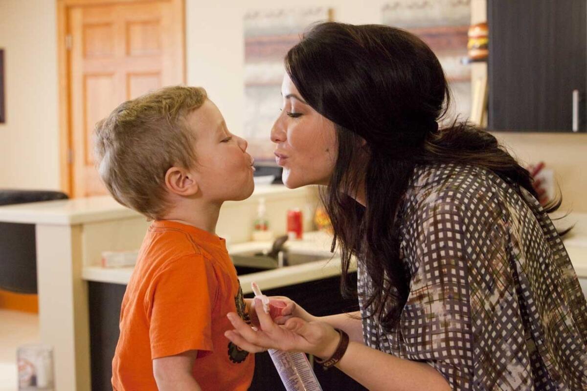 Blogger Bristol Palin, shown with her son, Tripp, in an undated still from her short-lived 2012 Lifetime reality show, rapped Democratic Texas gubernatorial candidate Wendy Davis.