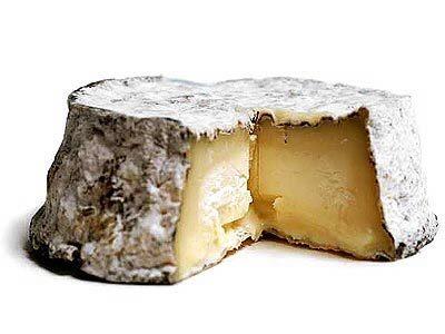 Ash-coated goat cheese from the Loire