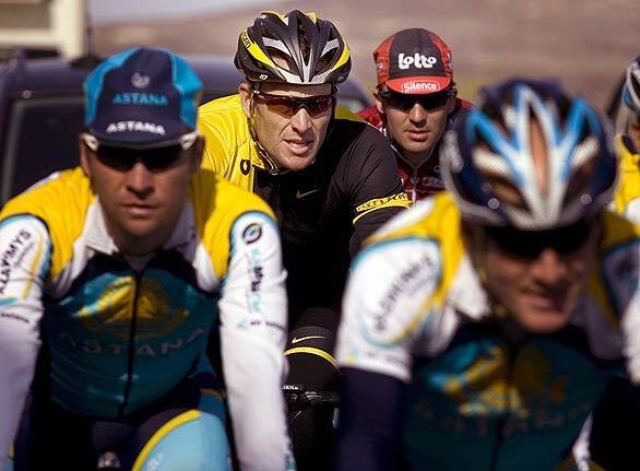 Thursday: Day in photos - Lance Armstrong