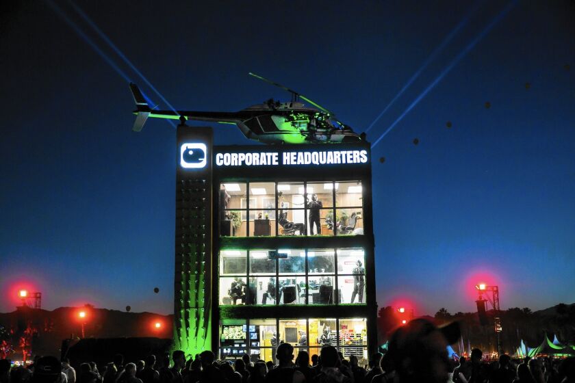 The Corporate Headquarters on Day 3 of Coachella.