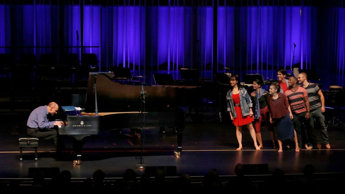Pianist Christopher Taylor and dancers Saturday at Valley Performing Arts Center.