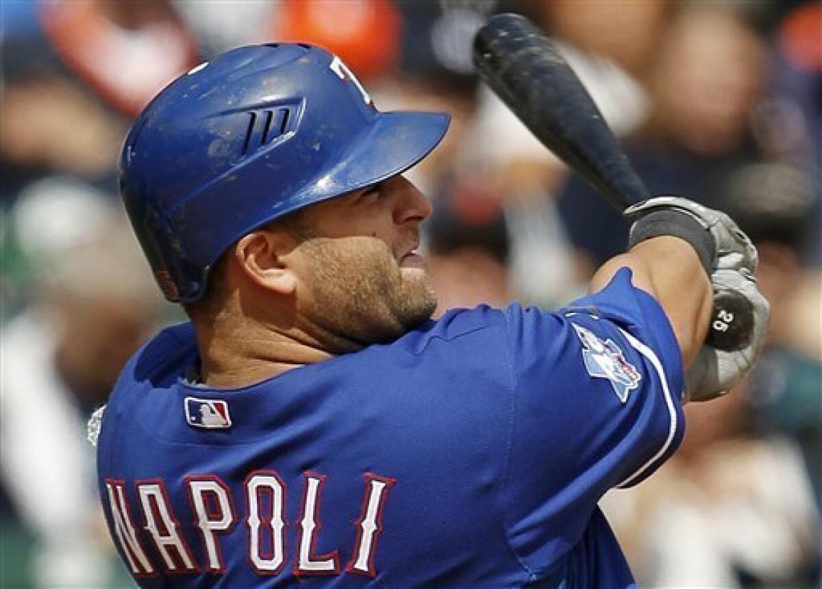 mike napoli rangers jersey