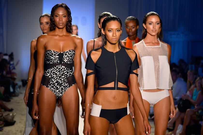 The Suboo runway show during Mercedes-Benz Fashion Week Swim 2014 in Miami.