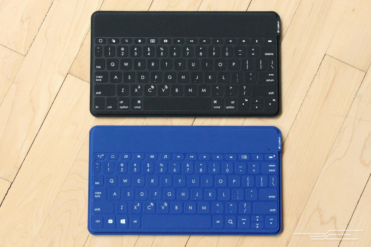 The Logitech Keys-To-Go comes in Mac (top) and Windows (bottom) versions, too.
