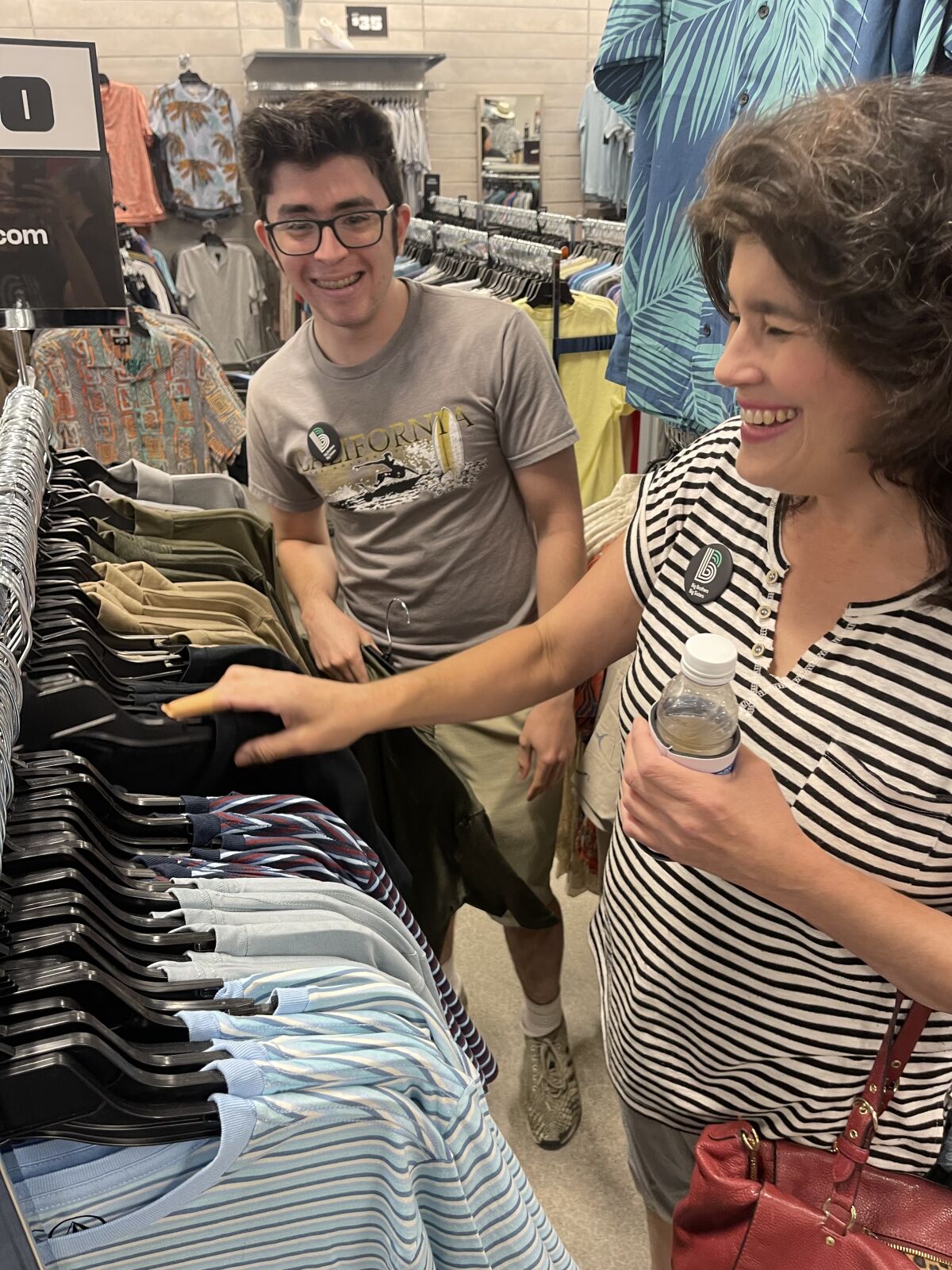 Connor shops with his mother, Michelle Madrid, who said she is grateful she found Big Brothers Big Sisters of Orange County.