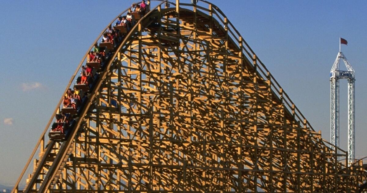 Knott's GhostRider roller coaster: longest, tallest and fastest wooden  coaster on the West Coast to reopen June 11 – Orange County Register
