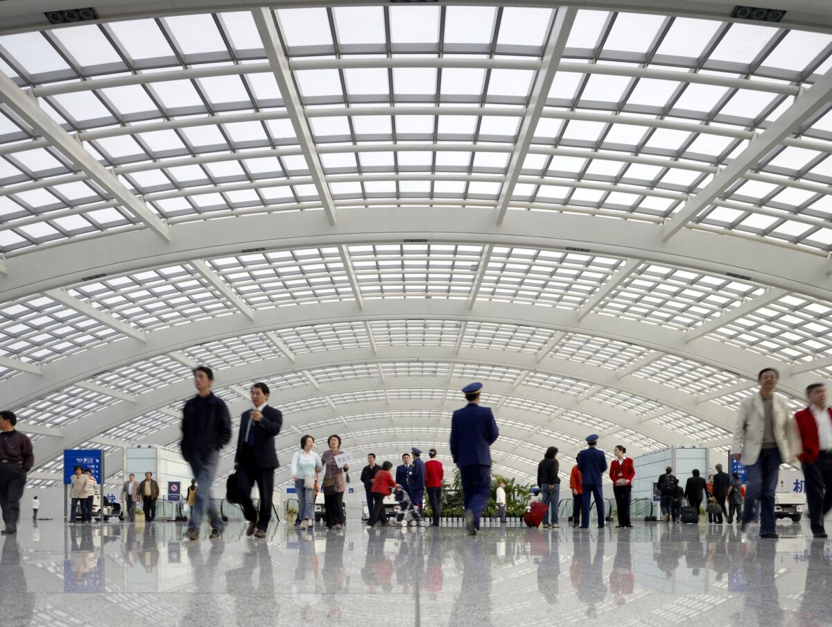 Terminal 3 at Beijing Capital International Airport, the second-busiest airport in the world, a report says.
