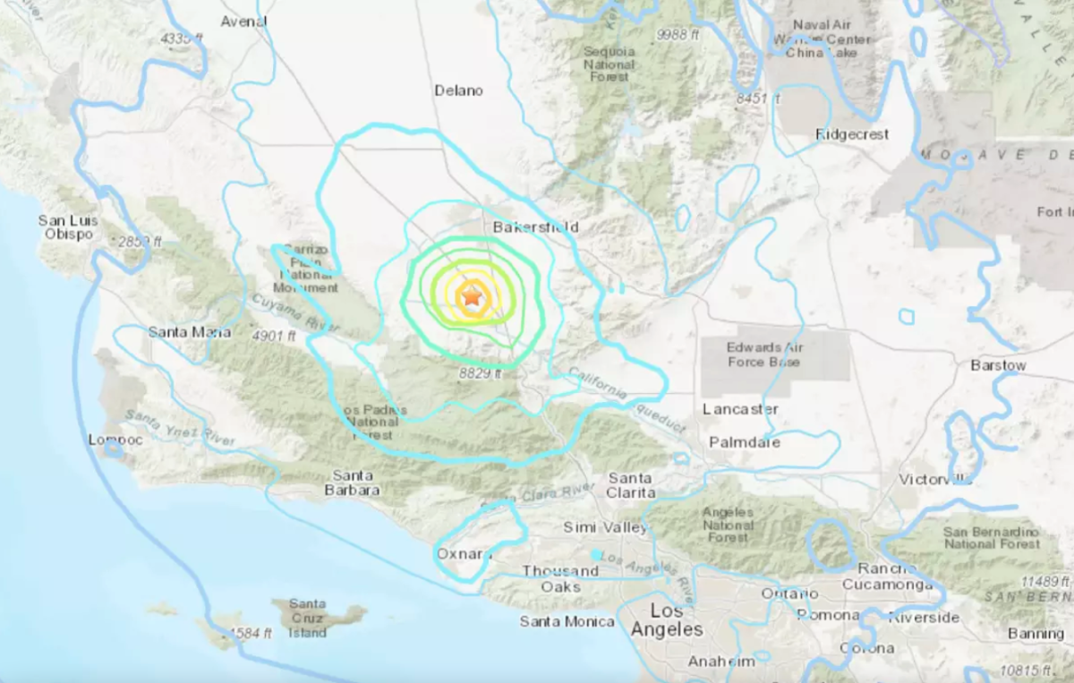 El USGS informó de un terremoto de magnitud 5,2 