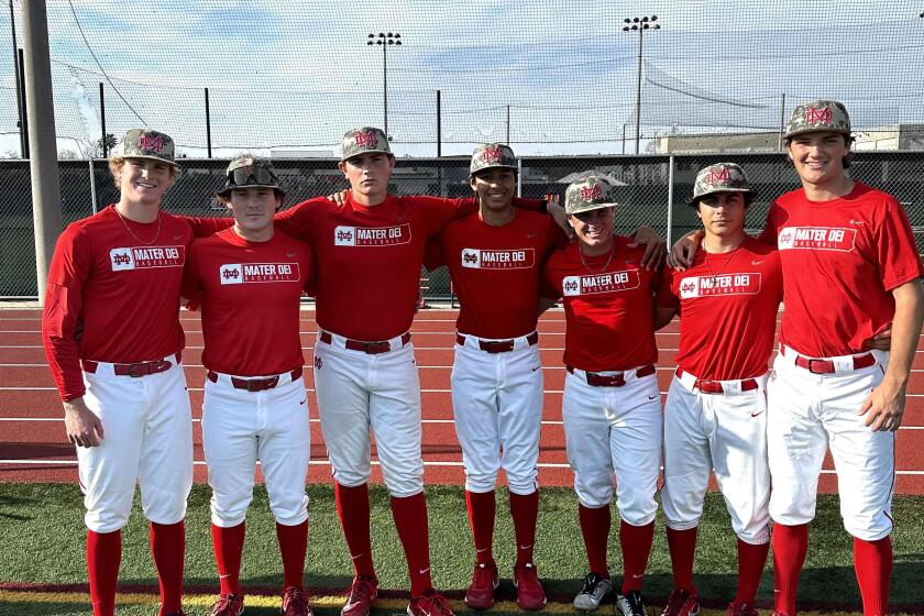 Seven Mater Dei baseball players are also serving as umpires in youth baseball: 