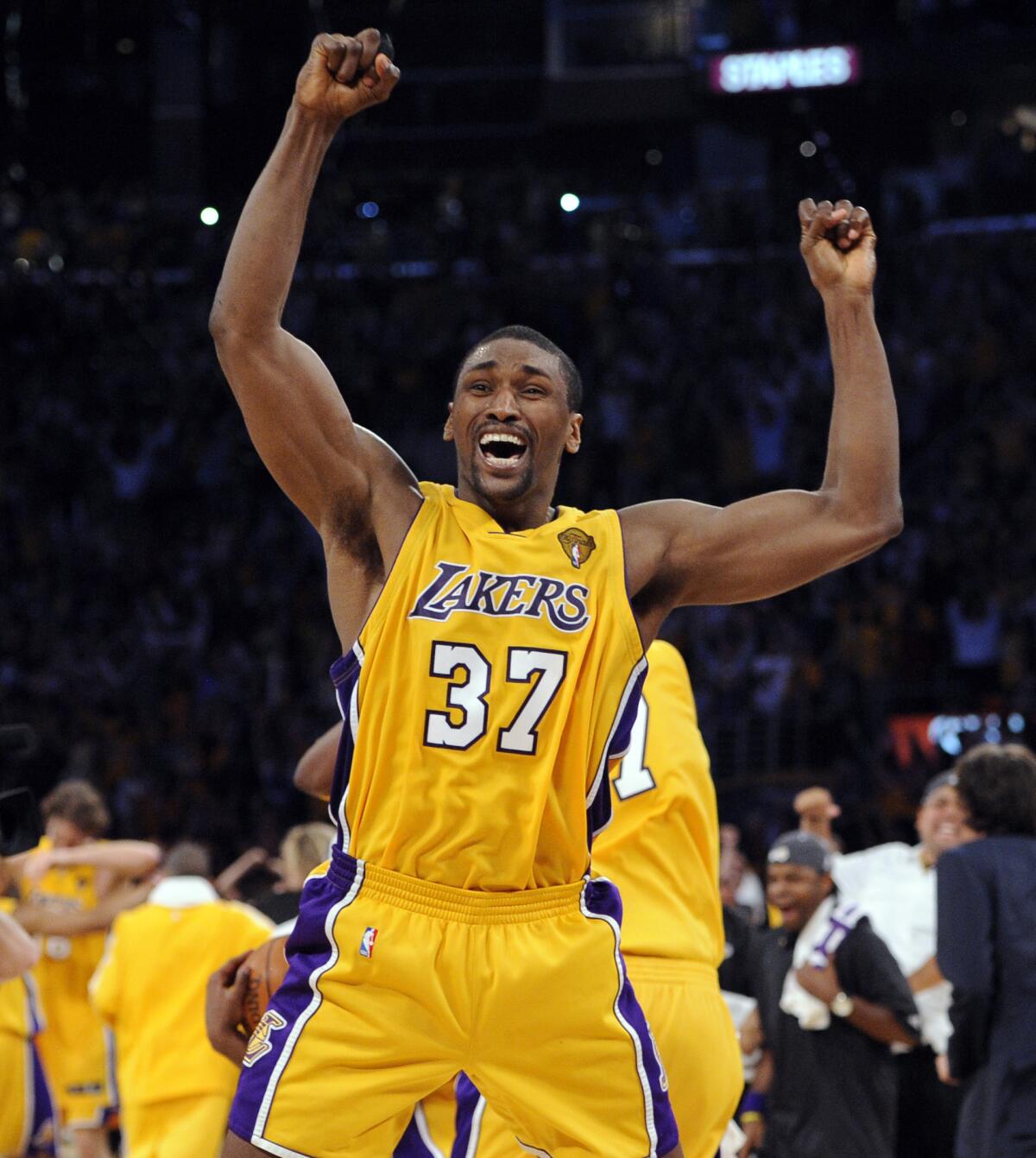 ron artest fight lakers