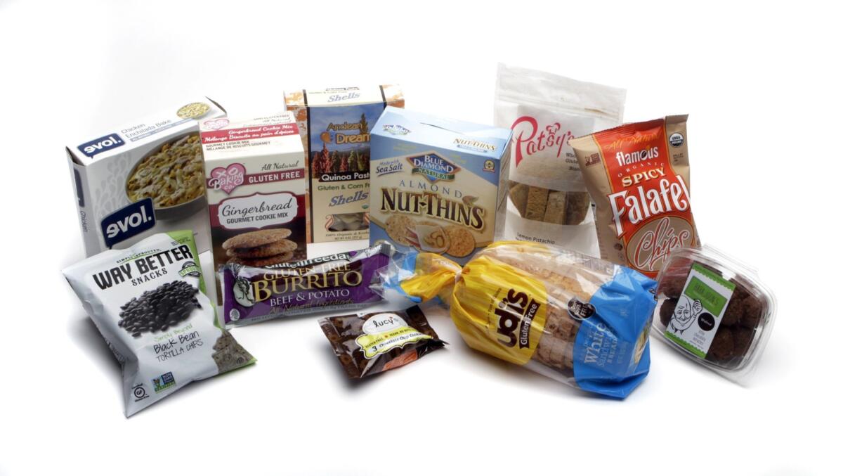 The U.S. Food and Drug Administration recently issued a new rule on what foods can be labeled "gluten free." Above, a selection of gluten-free food products.