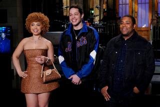 "Pete Davidson, Ice Spice" Episode 1845 -- Pictured: (l-r) Musical guest Ice Spice, host Pete Davidson, and Kenan Thompson