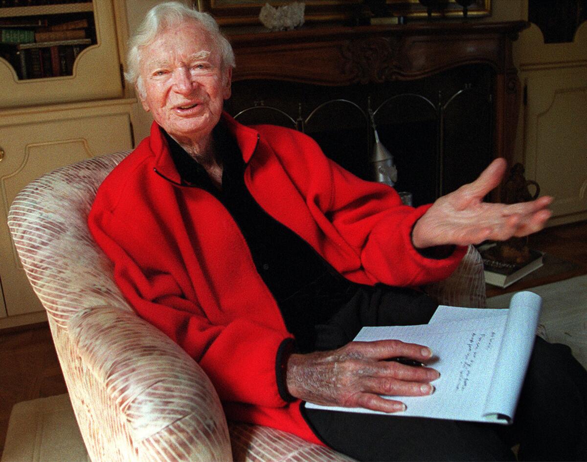 Buddy Ebsen, known for his role as Jed Clampett in "The Beverly Hillbillies," in 2001. There was an explosion Wednesday at his former Balboa Island home.