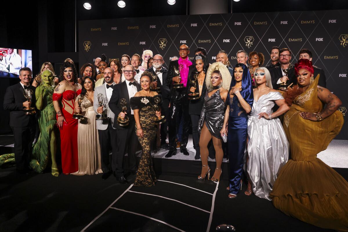 RuPaul and the cast of "RuPaul's Drag Race."