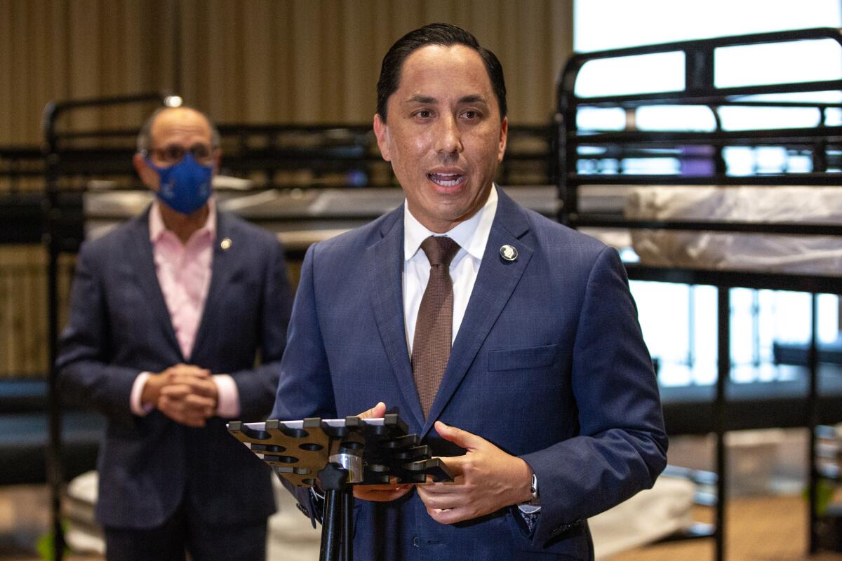 Mayor Todd Gloria unveiled a proposed budget Thursday