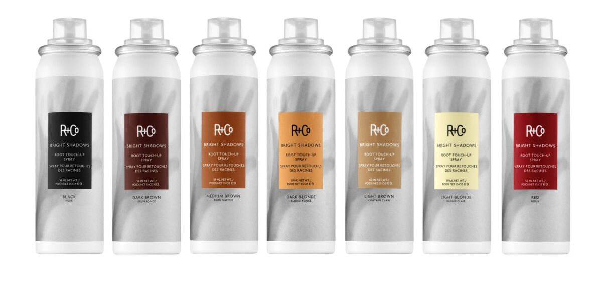 R+Co Bright Shadows Root Touch-Up Spray, $26, in seven colors.