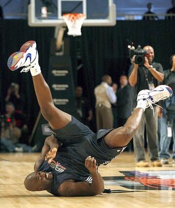 NBA All-Star East Team practice Shaquille O'Neal