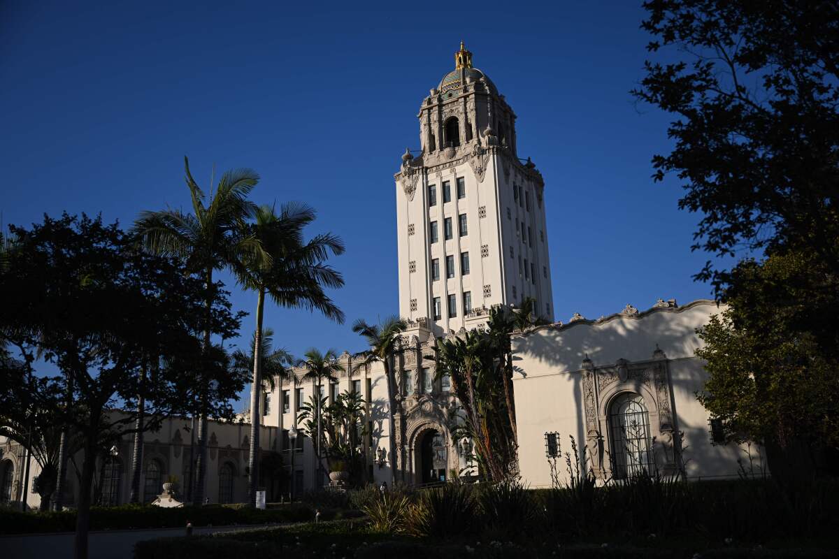 The Beverly Hills City Hall's historic building.