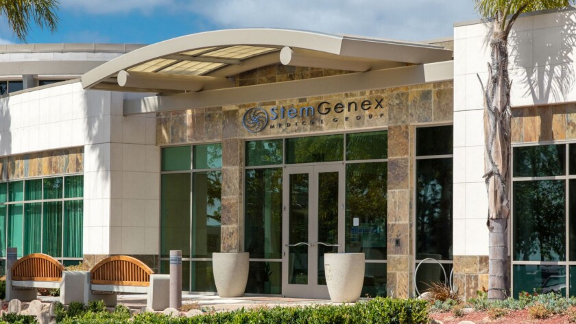 StemGenex offered stem cell "treatments" out of this La Jolla location. Facing legal challenges, the firm has filed for bankruptcy.