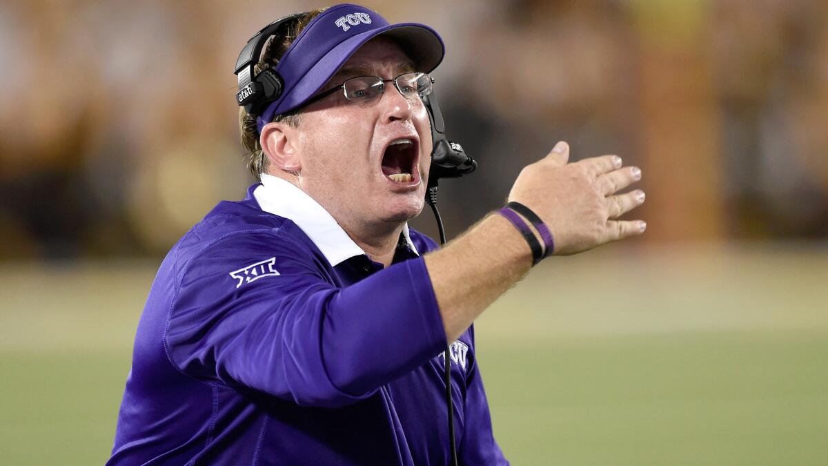 Said Texas Christian Coach Gary Patterson, whose team is ranked No. 1 in some polls and edged Minnesota, 23-17, in its opener: "We found out it’s not going to be easy."
