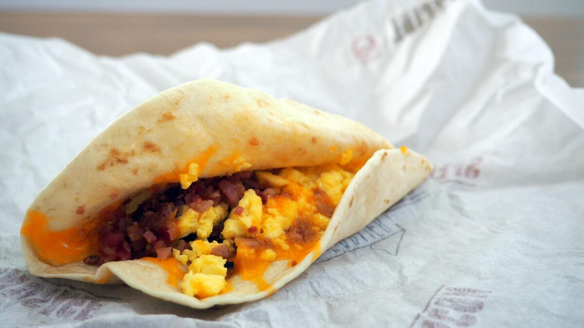 on the Taco Bell $1 breakfast menu.