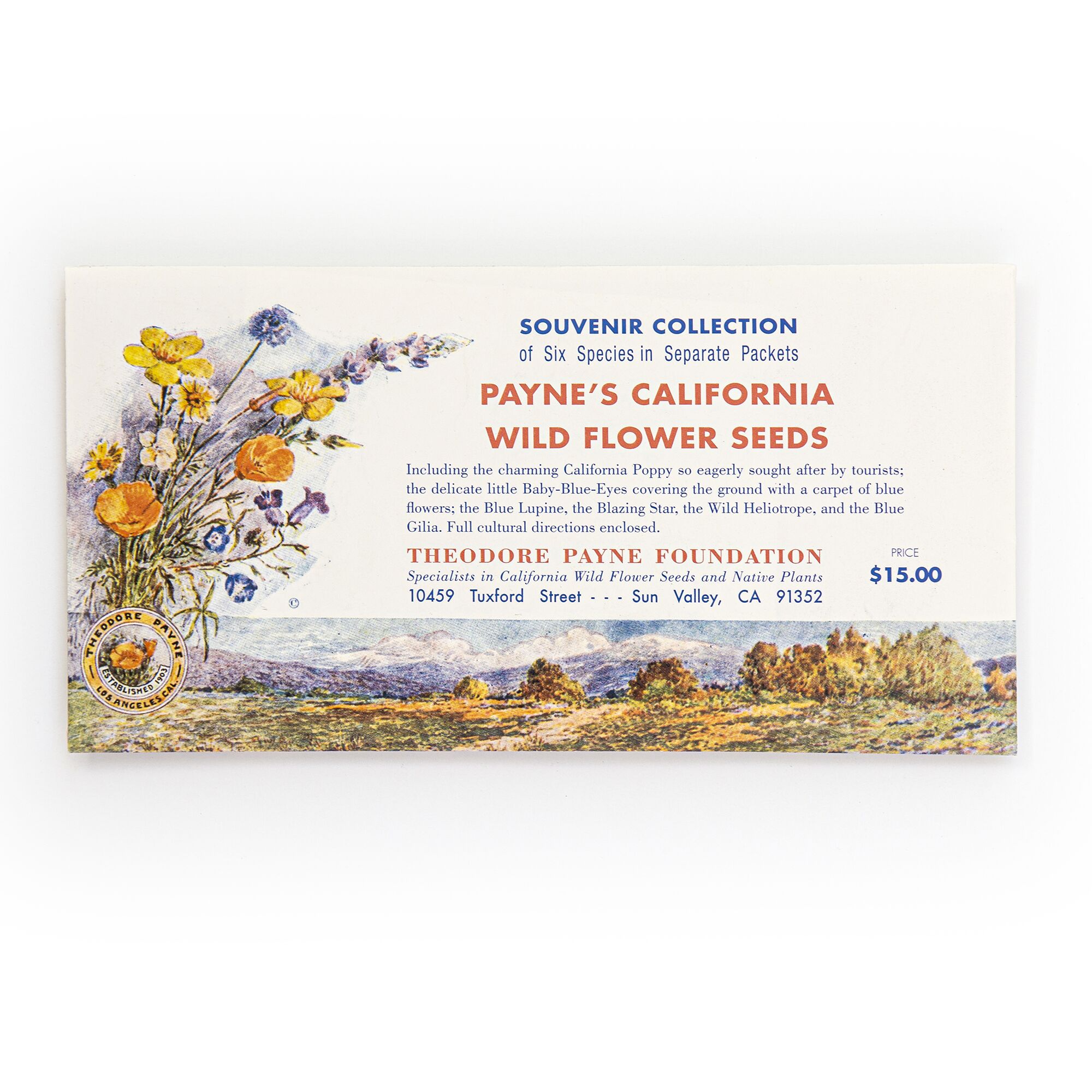 Souvenir Seed Collection from Theodore Payne