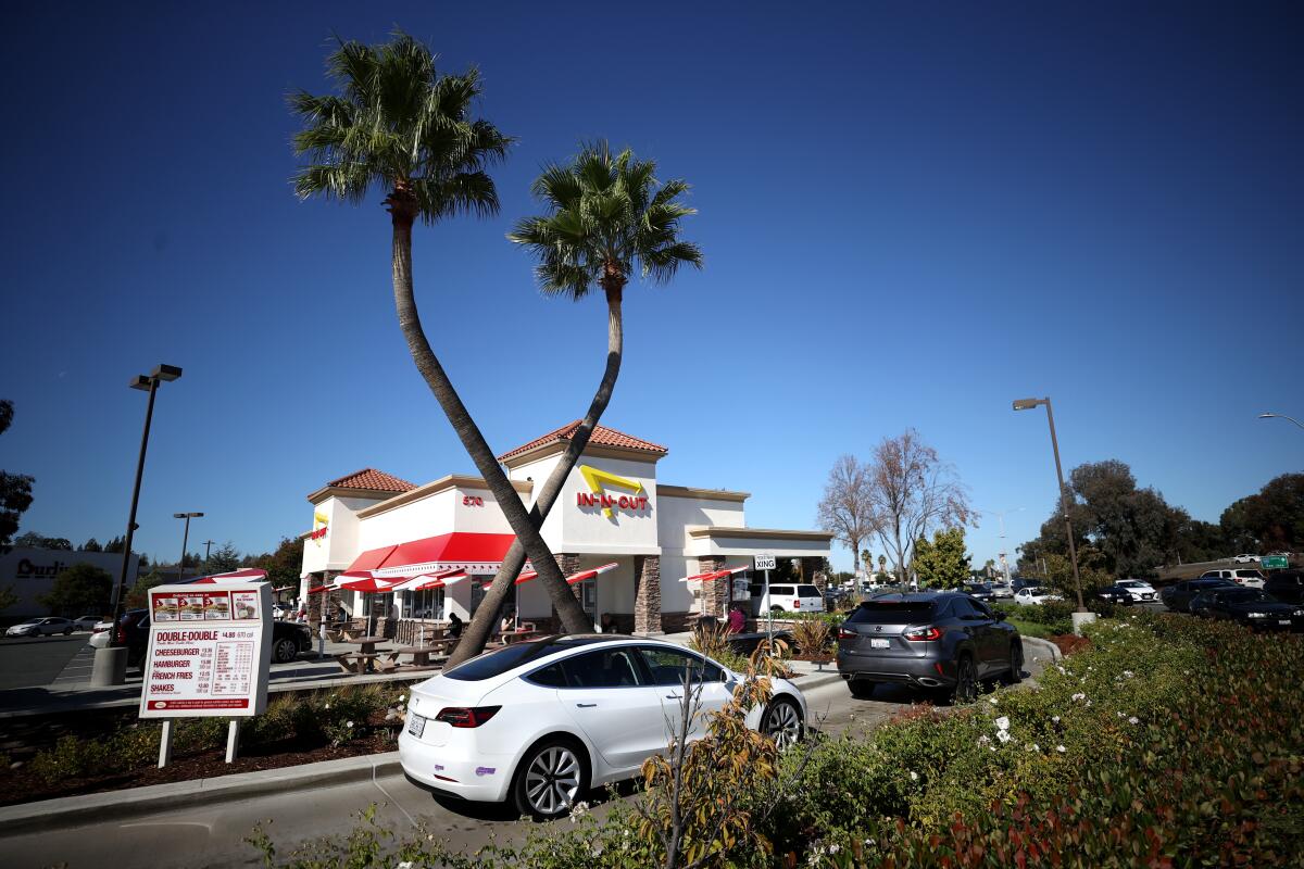 An In-N-Out Burger sign