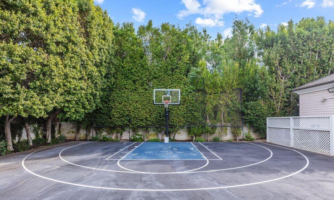 The basketball court.