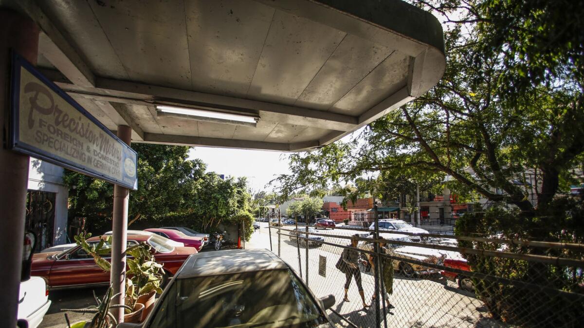 Housing advocates argued that a push to enshrine a former gas station in Silver Lake as a historic monument should not thwart the construction of new homes.
