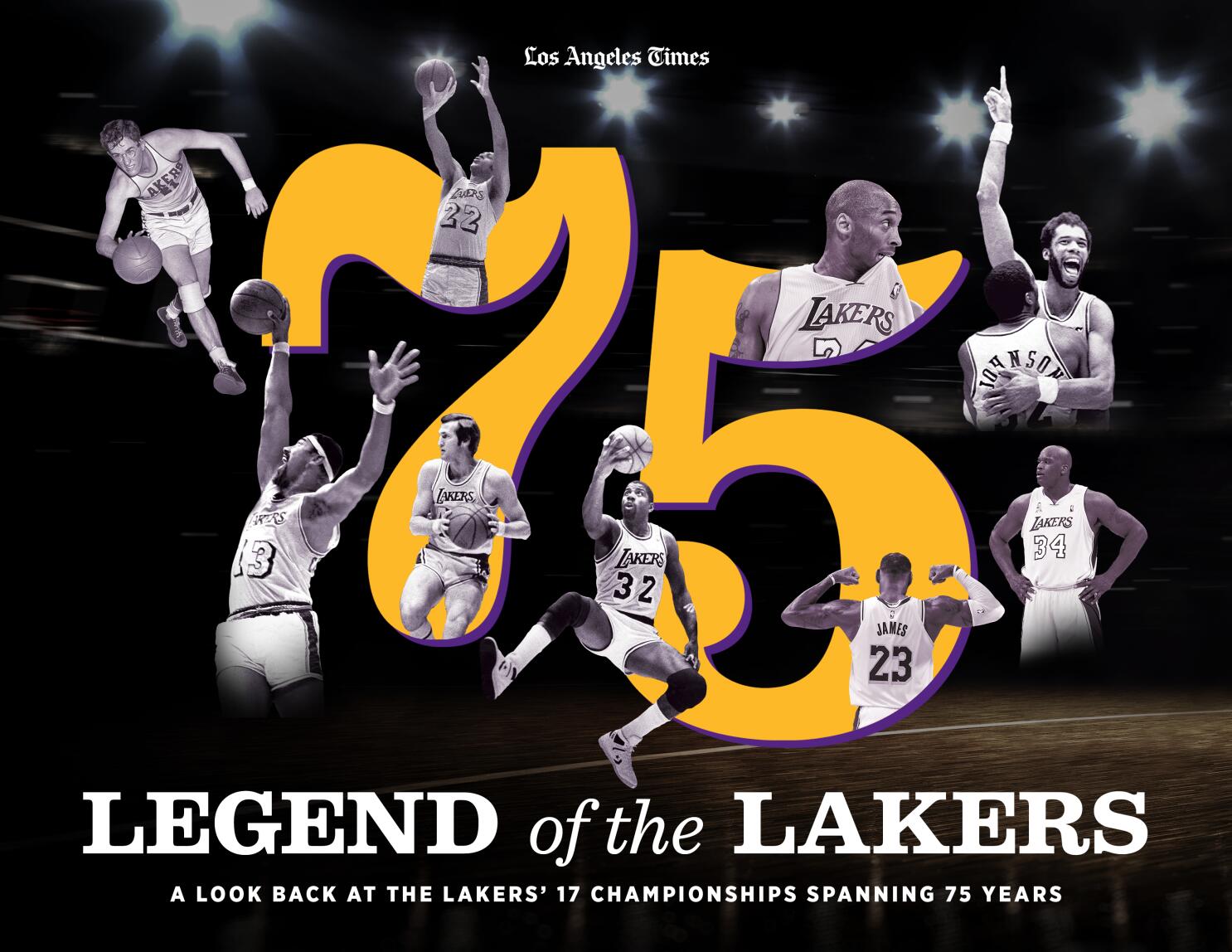 Los Angeles Lakers 75th Anniversary Edition Jerseys