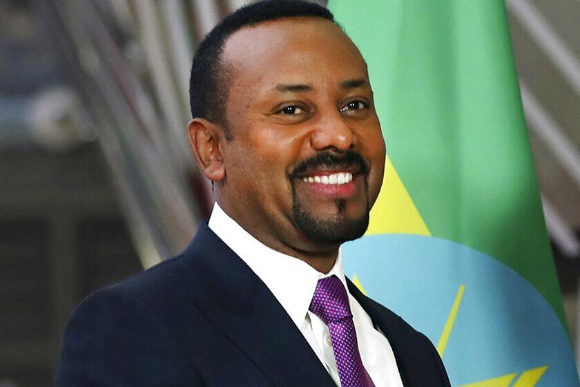 Ethiopian Prime Minister Abiy Ahmed at the European Council headquarters in Brussels on Jan. 24.