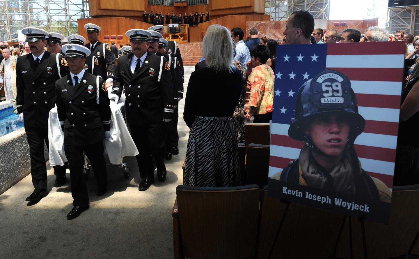 Funeral for firefighter Kevin Woyjeck