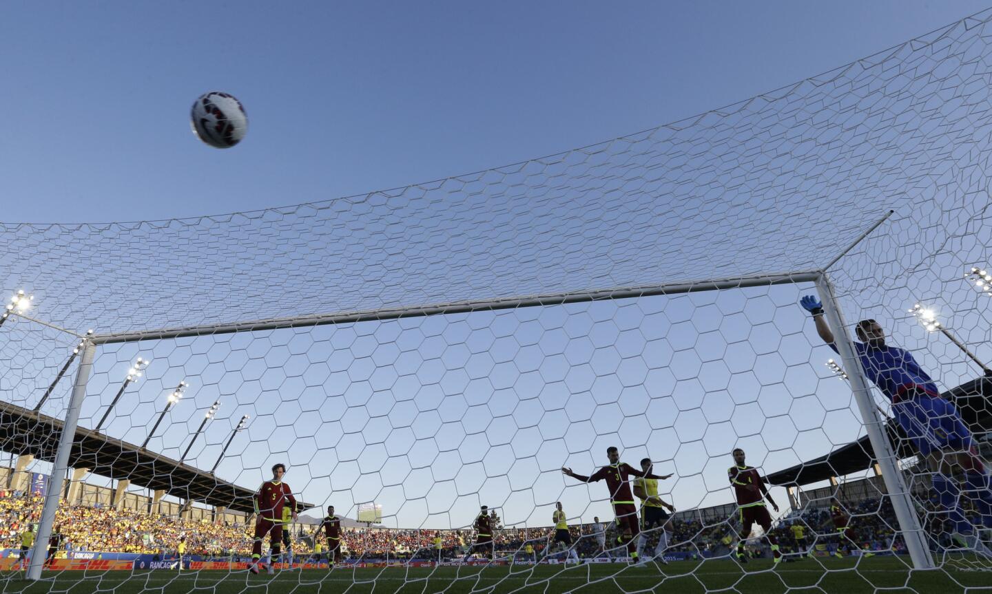 Chile Soccer Copa America Colombia Venezuela