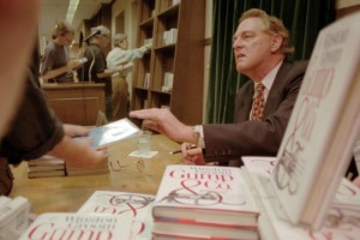 Winston Groom signs copies of "Gump & Co," a sequel to "Forrest Gump."