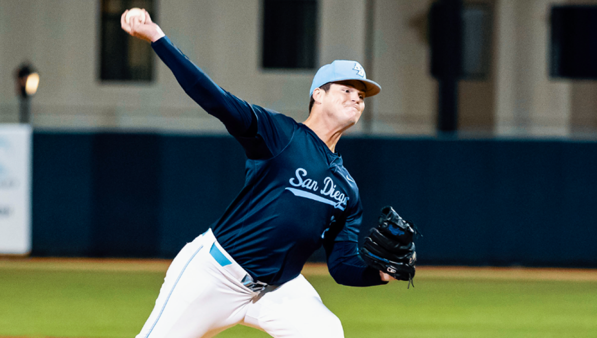 USD junior right-hander James Sashin has a 2.33 ERA coming into this weekend's West Coast Conference opener.