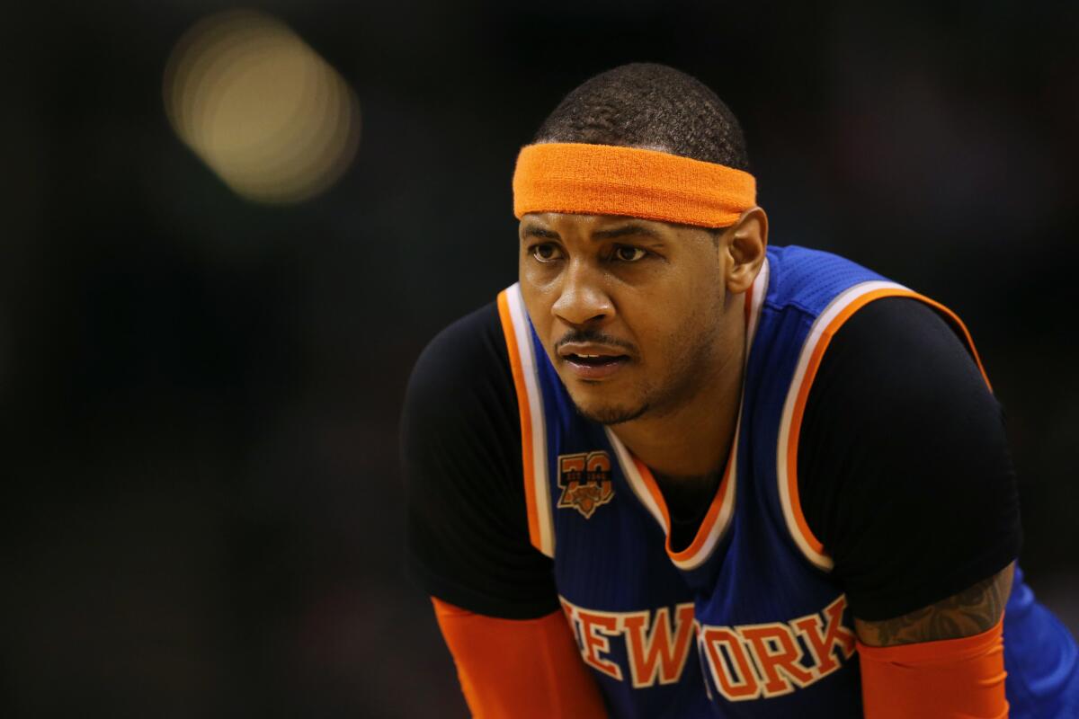 Carmelo Anthony has a no-trade clause in his contract with the Knicks but has expressed interest in playing for the Clippers.