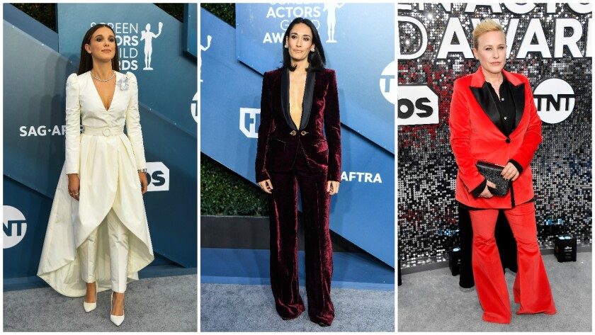 Masculine meets feminine at the 2020 SAG Awards