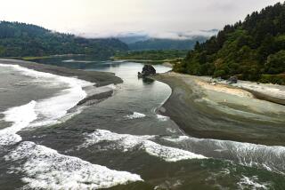 Klamath, CA - August 17: The mouth of the Klamath River on Thursday, Aug. 17, 2023 in Klamath, CA. (Brian van der Brug / Los Angeles Times)